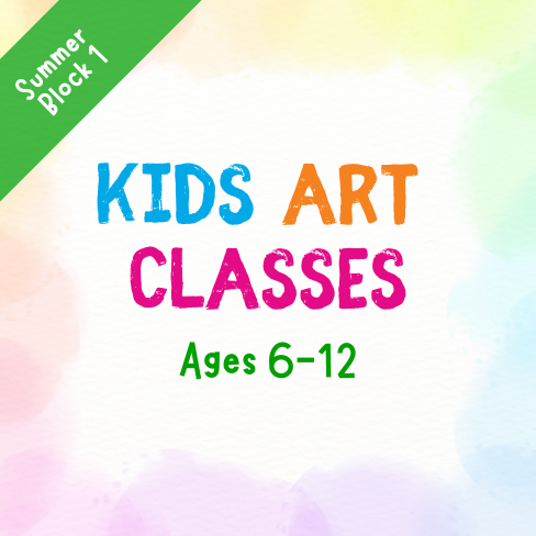 Kids Art Classes – SUMMER Block 1 (Saturdays)