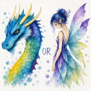 13 August 2026 – Dragon or Fairy (Watercolour)