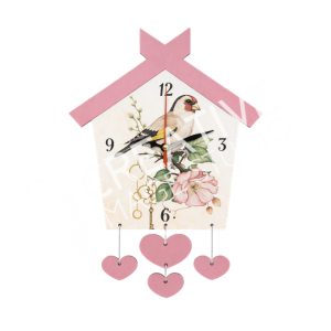 Wooden MDF Clock Kit – House Design - Image 2