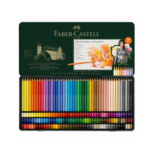 Faber-Castell Polychromos Artists' Colour Pencils Tin of 140 (Including 20 New Colours)