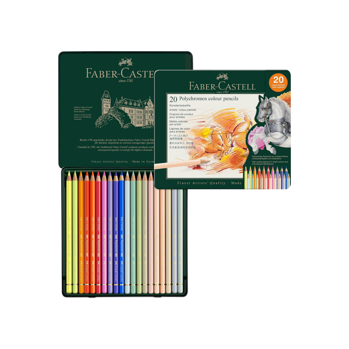 Faber-Castell Polychromos – 20 New Colours Collector's Tin