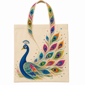 Peacock Tote Bag Painting Workshop - Saturday 24 October 2pm