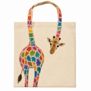 Colourful Giraffe Tote Bag Painting Workshop - 24 September 6pm