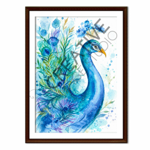Watercolour Peacock Paint Night:  15 October 6pm